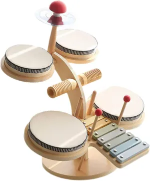 1 Set Educational Jazz Drum Kit for Drum Set for Beginners Musical Instrument for Early Learning for Parties and Brain Development