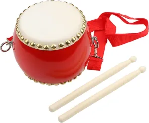 1 Set Musical Drum for Musical Instruments Hand Percussion Instrument Educational Music Percussion Music Drum Wooden Red