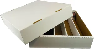 (1) SUPER Monster 5-Row Storage Box Holds 5,000 trading cards by MAX PRO 5000ct HALF LID - For Baseball, Football, Hockey, Soccer Cards