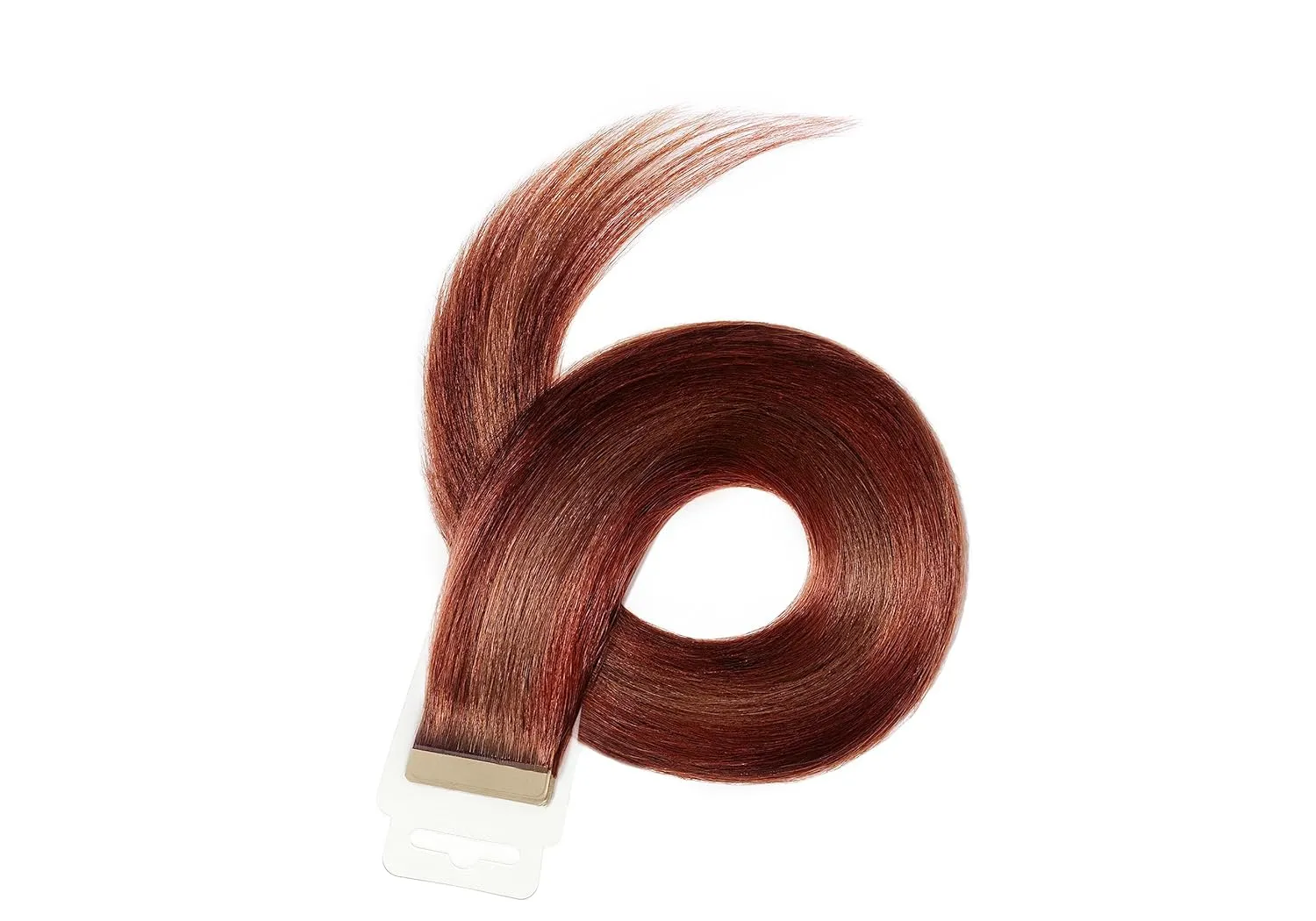 100% Human Remy Tape-In Hair Extensions - #7 Piano Blend: Chestnut Brown - Spicy Cinnamon, 12 Inch, 20 Pieces per Unit