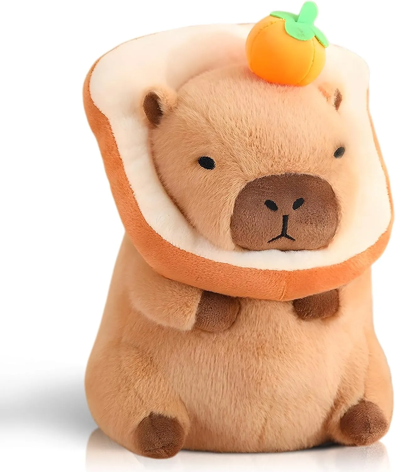 12 Inch Cute Capybara Plush Kawaii Soft Capybara Plush Doll Pillow with Bread Capybara Stuffed Aniamls Toys for Girls Kids Adults Birthdays Valentines Gift (Capybara Stuffed Animals)