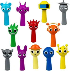 12pcs Sprunki Action Figures, Sprunky Toy Whole Set Figures Doll Christmas Birthday Gifts for Horror Music Game Fans Adult Kids