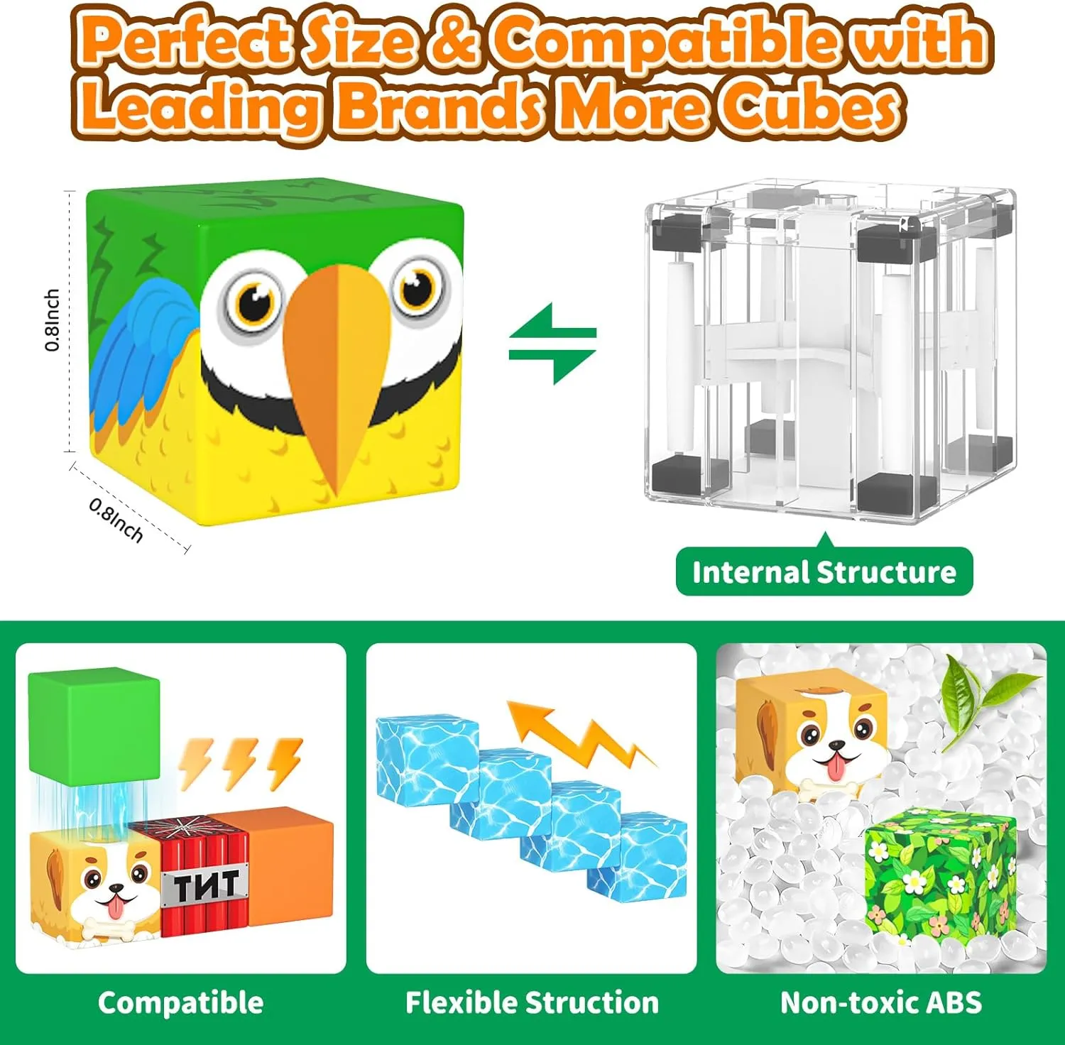 150PCS Magnetic Blocks with Forest Animals Toys, Build Mine Magnet World Set, Magnetic Tiles Building for Boys & Girls Age 4-8 5-7, STEM Montessori Sensory Toys for 3  Toddlers Kids Gifts