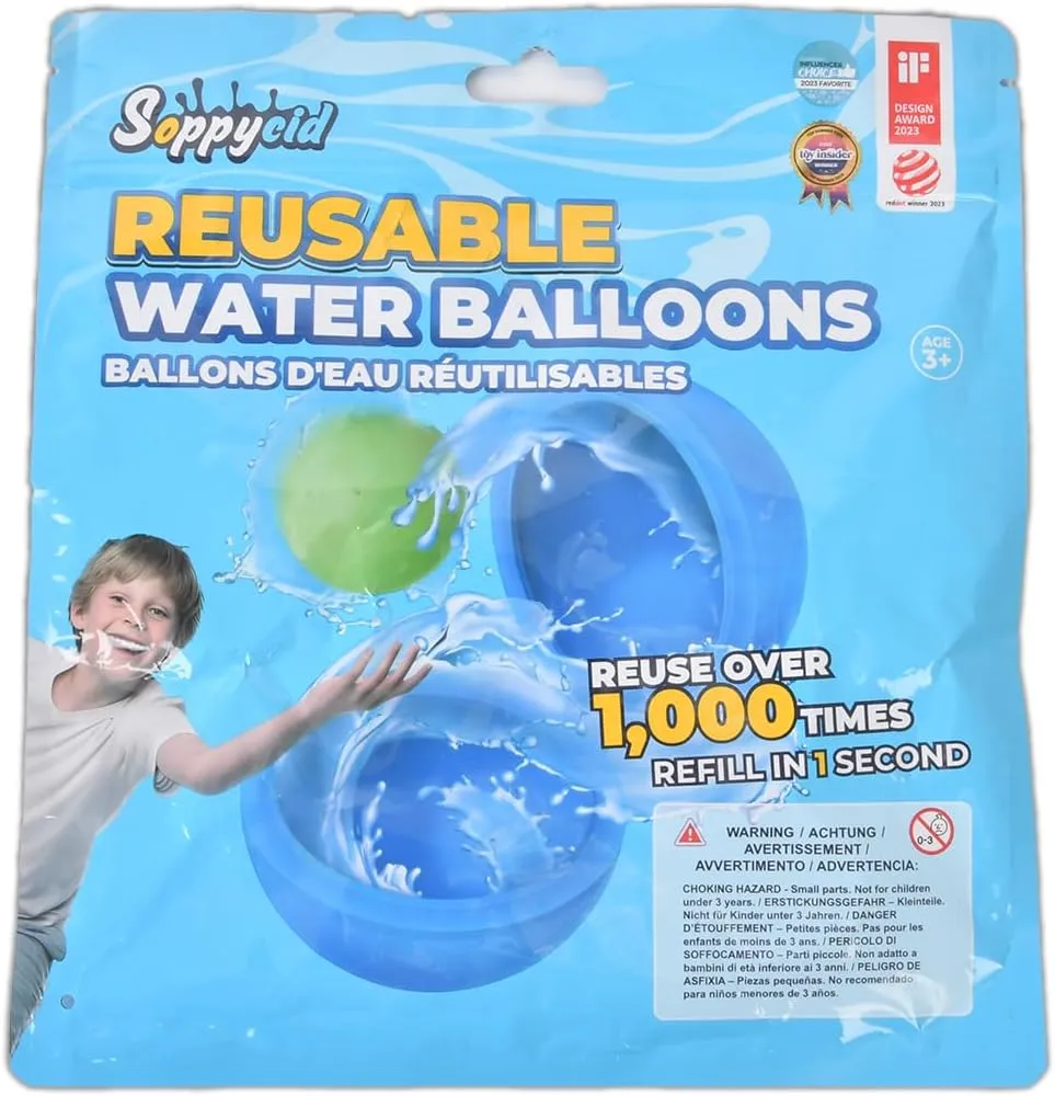 16Pcs Reusable Water Balloons for Kids, Pool Beach Water Toys for Boys and Girls, Summer Toy for Outdoor Games