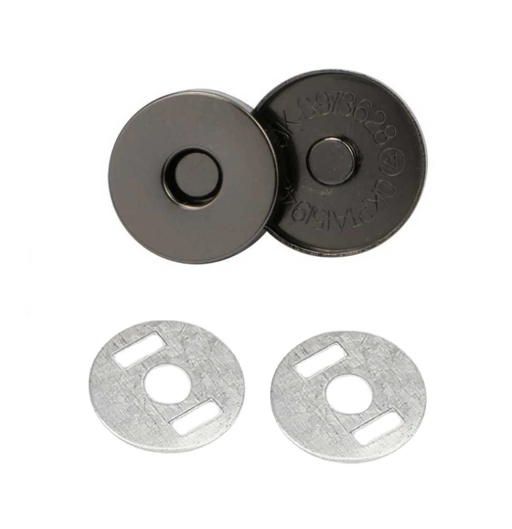 18x2mm Full Cover Magnetic Snaps (50-sets)