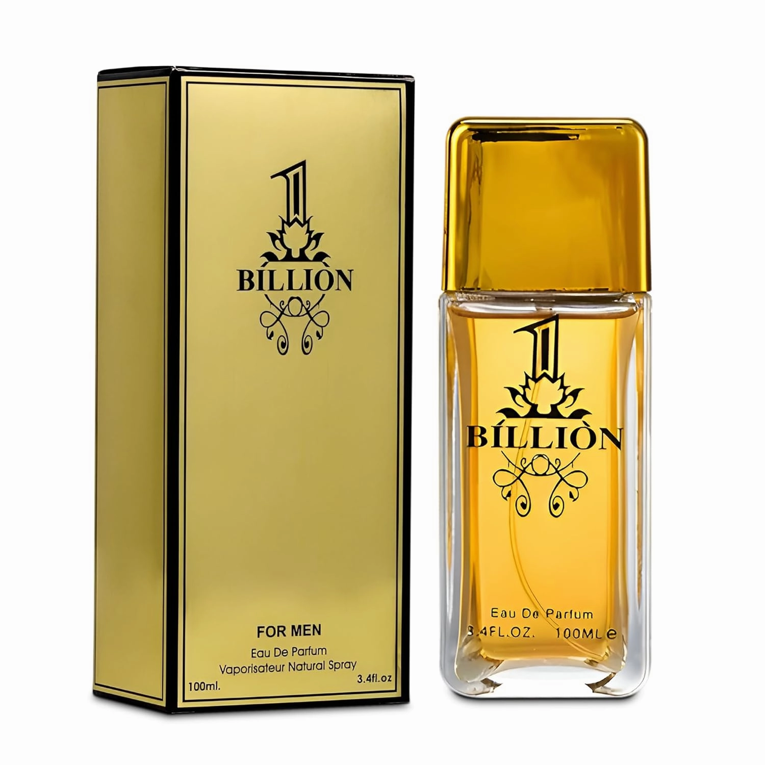 1 Billion&Valentine Milano Combo Men's Cologne- Eau De Toilette Spray Perfume, Fragrance For Men- Daywear, Casual Daily Cologne Set 3.4 Oz Bottle- Ideal EDT Beauty Gift for Birthday, Anniversary