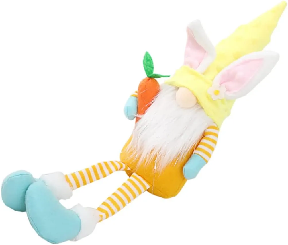 1pc Adorable Easter Theme Doll Cute -Legged Bunny Gnome Toy for Festive Decor Delicate Party Accessory for Celebrations and Family and Friends