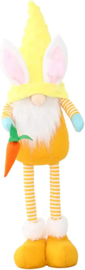 1pc Adorable Gnome Doll Carrot Cute Decorative Toy for Easter for Home Office Giving Charming Cloth Doll Adornment
