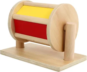 1Pc Textile Drum for Early Educational Plaything for Preschool Learning Activities and Outdoor Fun Lightweight and Safe Wooden Drum for Motor Skill Development
