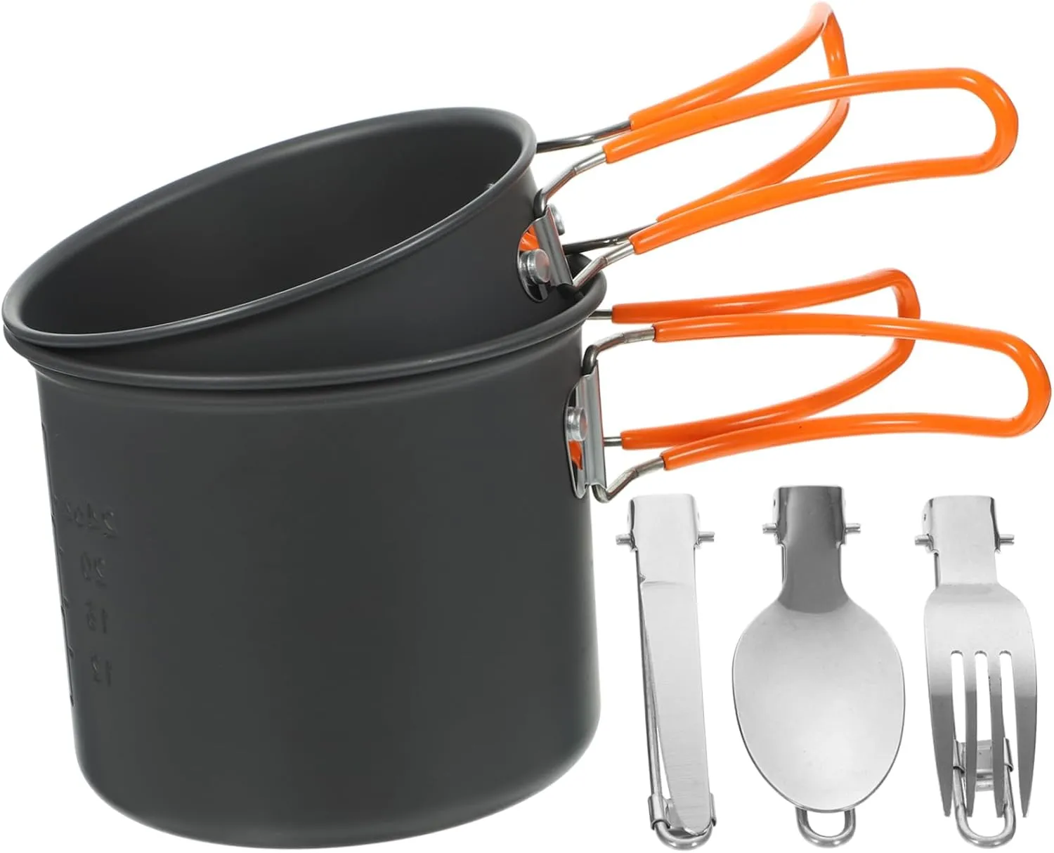 1set Camping Cookware Set Portable Metal Cooking Supplies for Outdoor Activities Lightweight and Compact Picnic Cookware Kit for Hiking Backpacking and Camping Trips