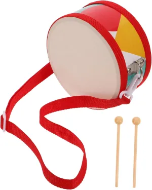 1set Hand Drum Boys and Girls Double-sided Educational Musical Instrument Boy Girl-friendly Design Encourages Rhythm Awareness and Music Skills for Classroom and Home Use