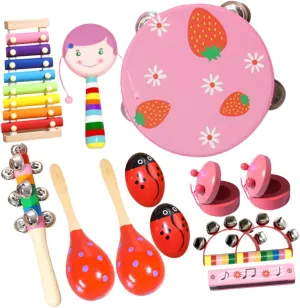 1Set Musical Instrument Early Educational for Safe Percussion Instruments Present for Preschoolers Music Exploration for Ages