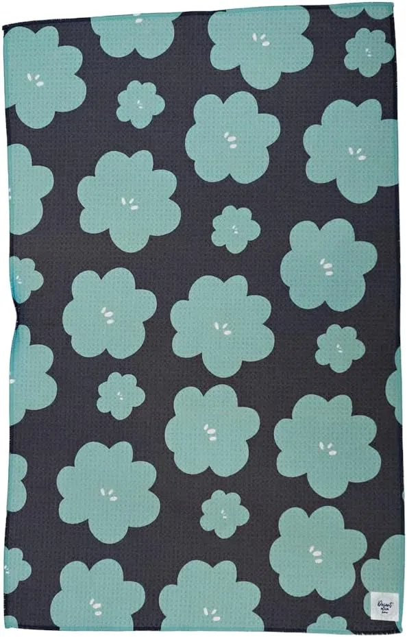 2 Pack Double Sided || Not Your Ordinary Kitchen Towels || Dish Towels || Quick Dry|| Waffle Weave Microfiber || Highly Absorbent || Hanging Hook (Turquoise)