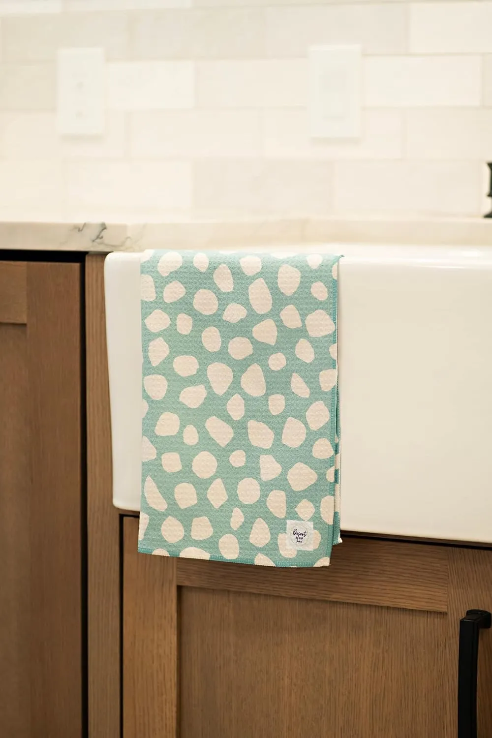 2 Pack Double Sided || Not Your Ordinary Kitchen Towels || Dish Towels || Quick Dry|| Waffle Weave Microfiber || Highly Absorbent || Hanging Hook (Turquoise)
