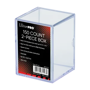 2-Piece 150-Count Clear Card Storage Box