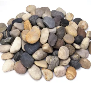 20 lbs River Rocks for Aquarium, 3-4 Inch Fish Tank Rocks, Natural Decorative Garden Rocks Outdoor Landscaping, Large Stone for Walkways, Yard, Vases, Crafts