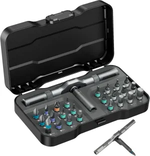 24 in 1 Magnetic Screwdriver Set, AMIR Ratchet Screwdriver Kit, Precision Repair Tool Kit with DIY Detachable Ratchet Handle, Multi Bit Small Screw Driver Set for Furniture Computer Laptop