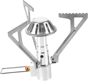 2pcs Portable Mini Stainless Steel Gas Stove Leak Outdoor Picnic Cooker Construction Compact Design for Camping Hiking and Backpacking