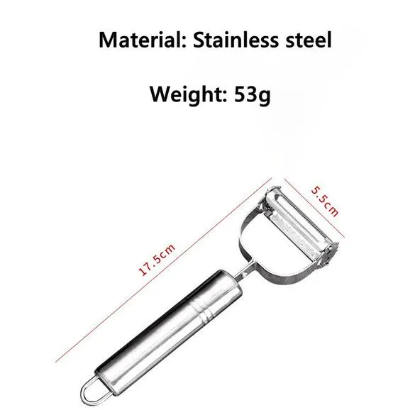 3-Pack: Stainless Steel Potato Cucumber Carrot Grater