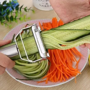 3-Pack: Stainless Steel Potato Cucumber Carrot Grater