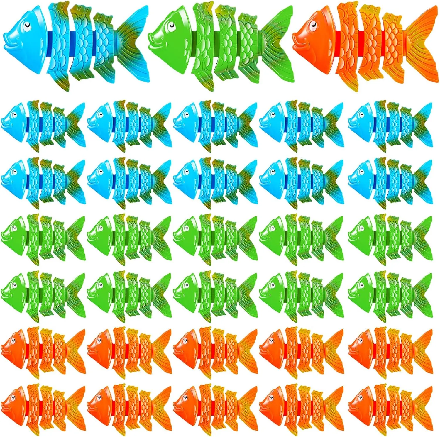 30 Pcs Pool Toys Fish Toy Pool Diving Toys Underwater Fish Sinking Toys Swimming Pool Toys Bath Toys for Girls Boys Pool Party Favors Summer Swimming Games Supplies Training Gift