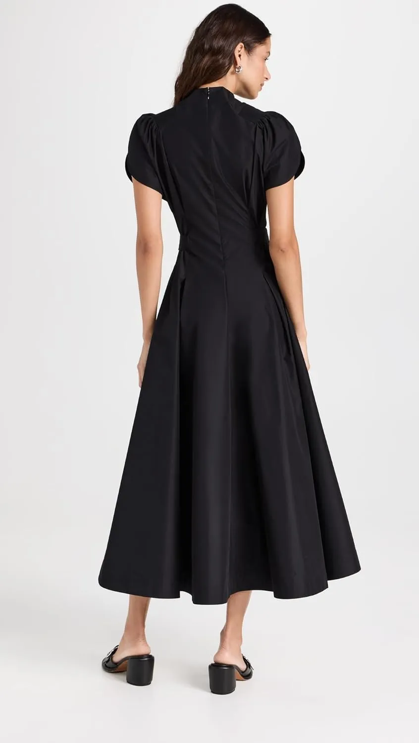 3.1 Phillip Lim Women's Puff Sleeve Side Tie Flare Dress