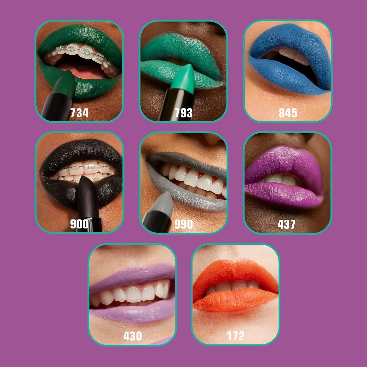 3Ina MAKEUP - Vegan - Cruelty Free - The Lipstick 437 - Purple Lipstick - 5h Lasting Lipstick - Highly Pigmented - Matte - Vanilla Scented - Lipstick with Magnetic Cap