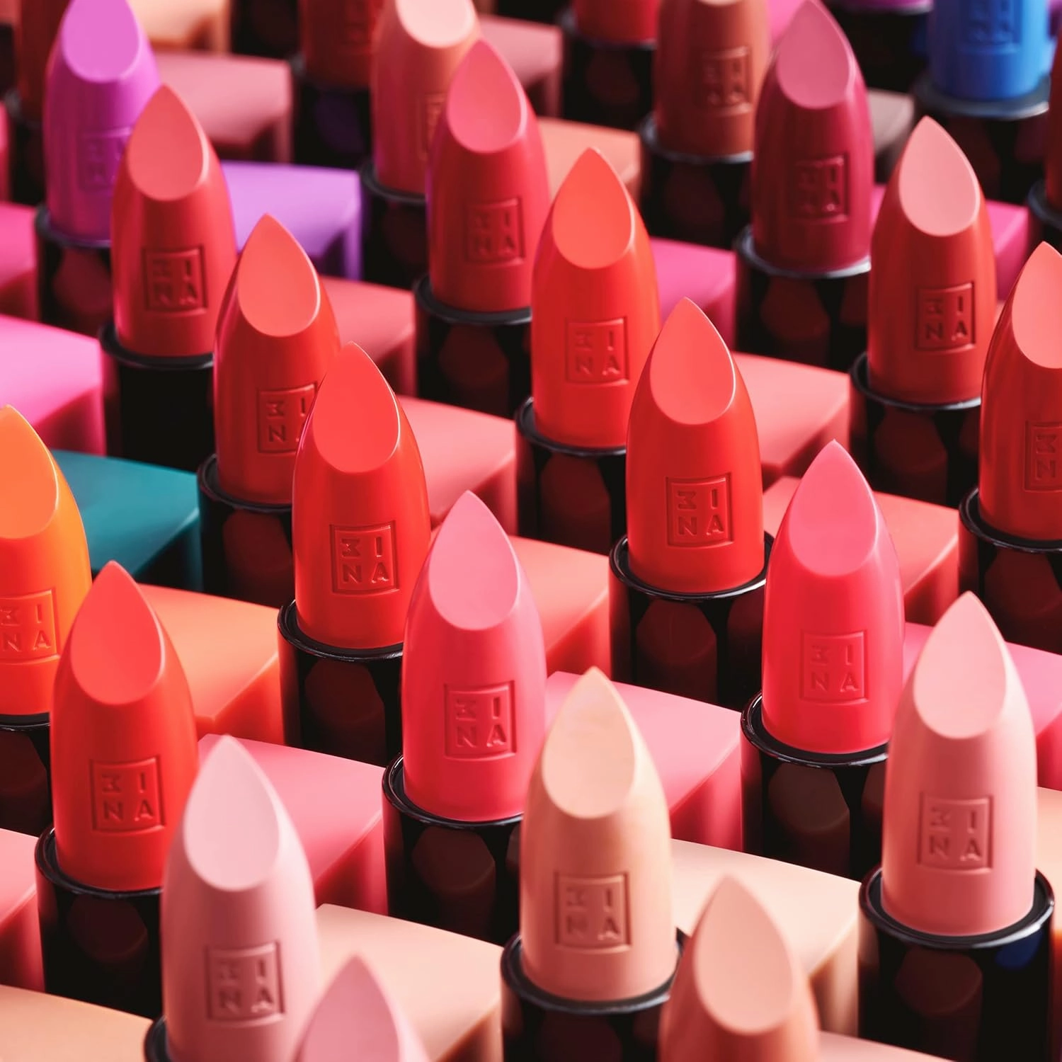 3INA MAKEUP - Vegan & Cruelty Free - The Lipstick 270 - Dark Red - 5h Lasting - Highly Pigmented Matte - Vanilla Scented - Magnetic Cap