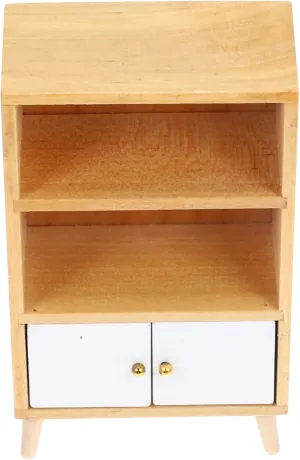 3pcs Mini Bookshelf Decor Dollhouse Furniture for Tiny House Compact Design for Boys and Girls Playroom Miniature Cabinet for Creative Dollhouse Styling