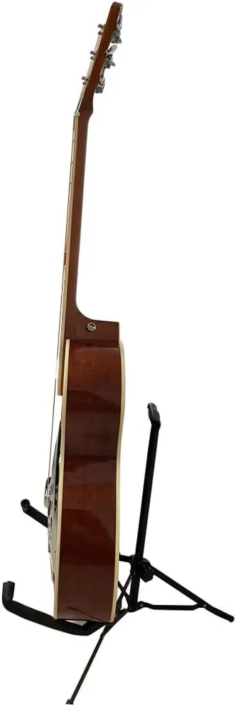 40-Inch Resonator Guitar, 6-String Right-Handed Beginner Guitar for Adults with Rosewood Fingerboard and Wrench(Black and Brown Finish)