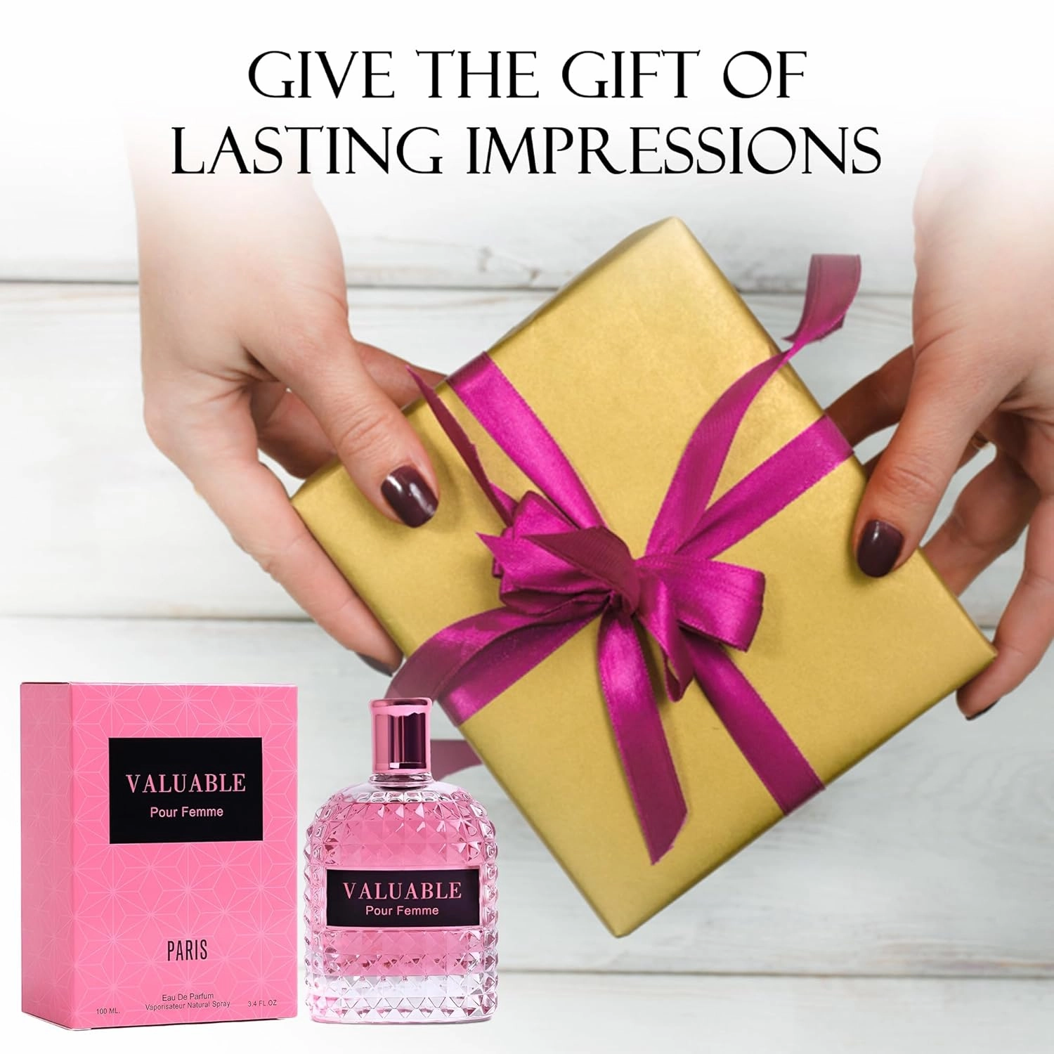 4PCS Perfume Set for Women - Floral Fragrance Gift Set with Vanilla,Sweet Fruity Eau De Parfume| 3.4 Fl Oz Each(Valuable Paris,La Vida Bella Ext,KA,Sugar Candy)
