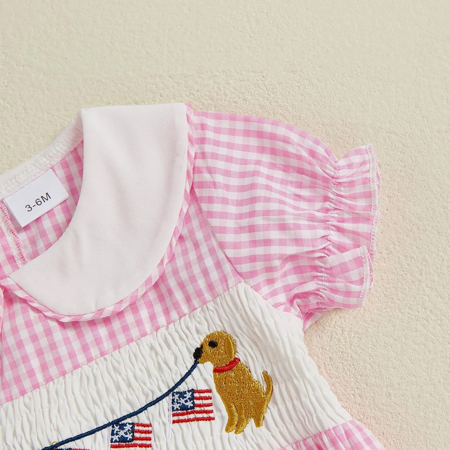 4th of July Baby Girls Rompers