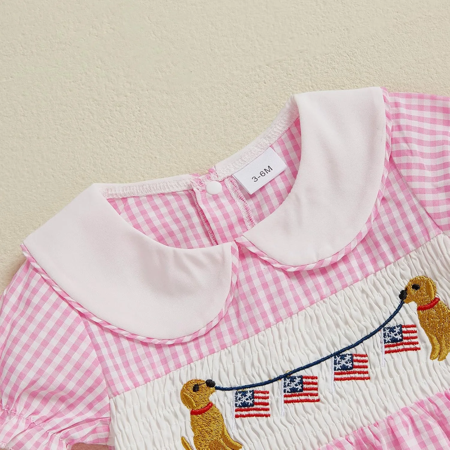 4th of July Baby Girls Rompers