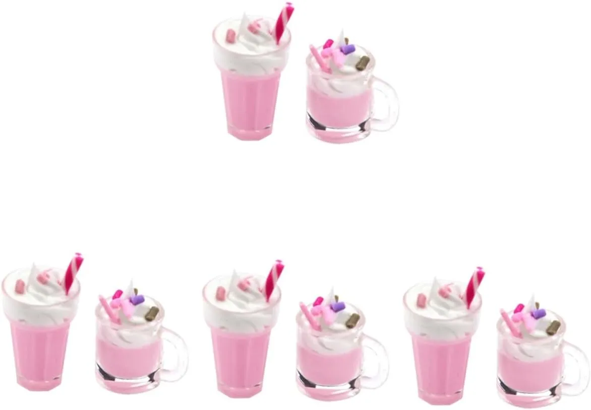 5sets Artificial Ice Cream Miniature Dollhouse Accessories for Kitchen Decor 2pcs*5