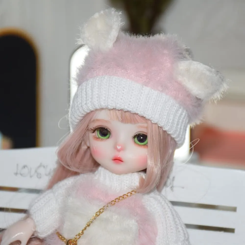 6.3 inch BJD Doll, 1/8 Dolls Mini Ball Jointed Body   Makeup   Eyes   Wig   Shoes   Clothes, Full Set DIY Toys, Girls Gift (5#)