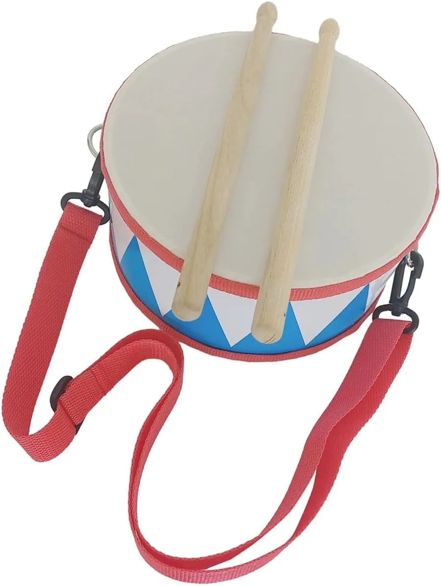 8 Inch Wooden Drum Set for Kids, Ideal for Birthdays and Special Occasions , Blue