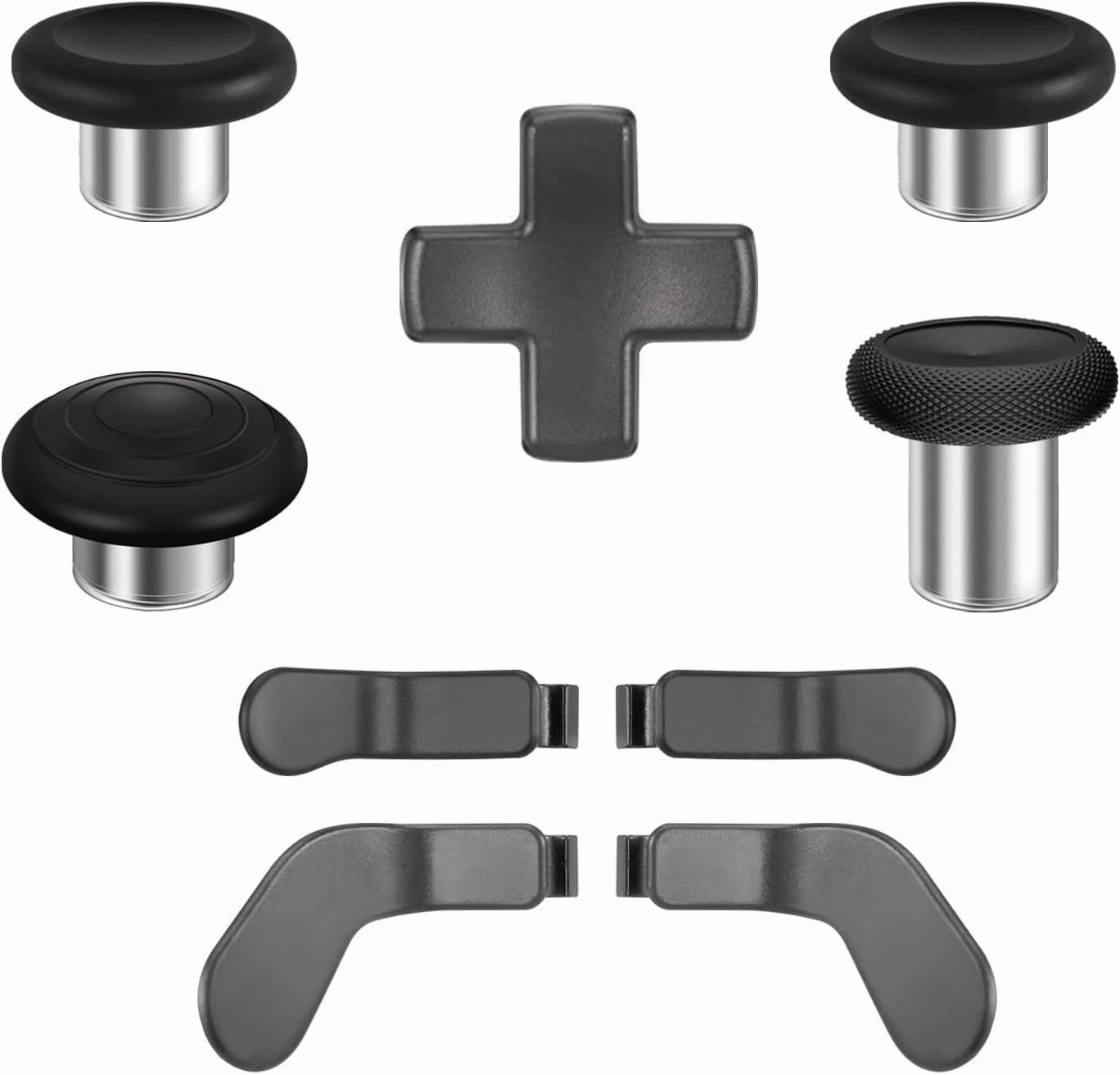 9 in 1 OEM Magnetic Thumbsticks Analog Thumb Sticks Replacement Joystick Parts Repair Accessories Kit Component Set with 4 Paddles, 1 D-Pads for Xbox Elite Controller Series 2 and Core Controller