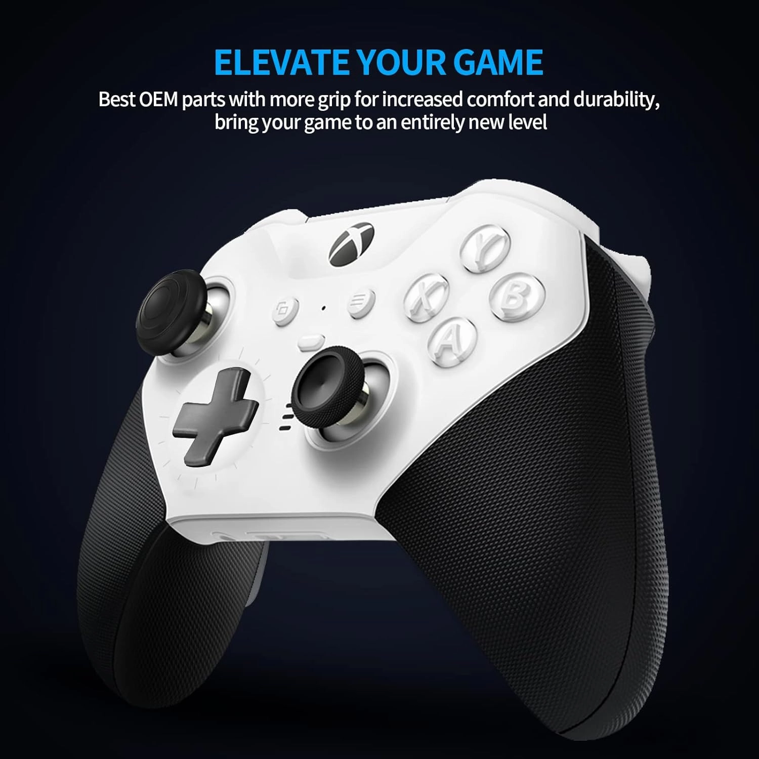 9 in 1 OEM Magnetic Thumbsticks Analog Thumb Sticks Replacement Joystick Parts Repair Accessories Kit Component Set with 4 Paddles, 1 D-Pads for Xbox Elite Controller Series 2 and Core Controller