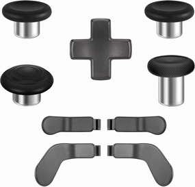 9 in 1 OEM Magnetic Thumbsticks Analog Thumb Sticks Replacement Joystick Parts Repair Accessories Kit Component Set with 4 Paddles, 1 D-Pads for Xbox Elite Controller Series 2 and Core Controller