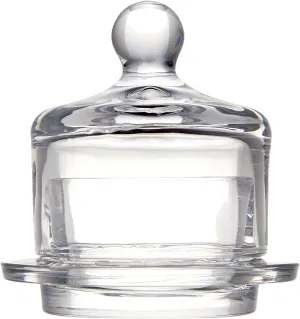Abbott Collection 27-Antoine Butter Dish, Small Round Dome, Clear