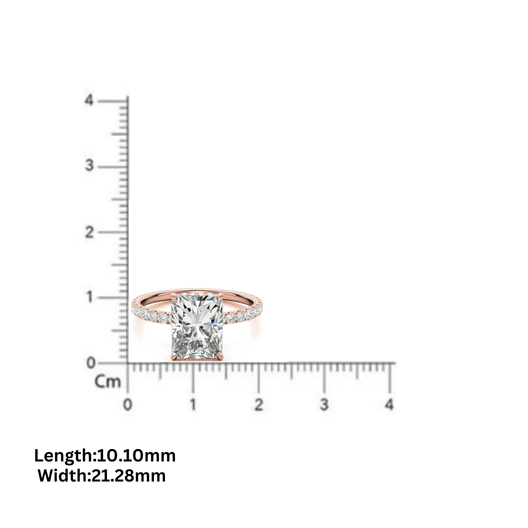Adjustable Elegant Sterling Silver Moissanite Yellow Gold Pave Band Ring Perfect for Engagement.