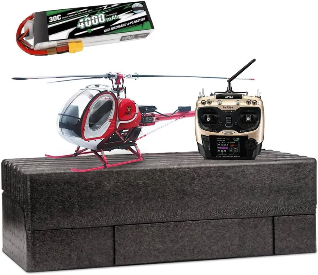 Aetheria JCZK 300C PRO RC Helicopter with H1 Smart Flight Control and GPS Positioning   XT60 Connector, 2.4G 12CH Flybarless All Metal Remote Control Helicopter - RTF