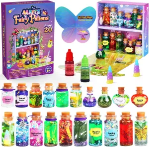 Alritz Fairy Mixies Potion Kits for Kids, 20 Bottles Magic DIY Mixies Potions, Christmas Decorations Families Party Ornaments Creative Crafts Toys Gifts for Girls and Boys Ages 6 7 8 9 10 11 