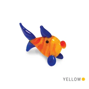 ANA the Fish Collectible Miniature Glass Figurine in Tynies Collector's Frame