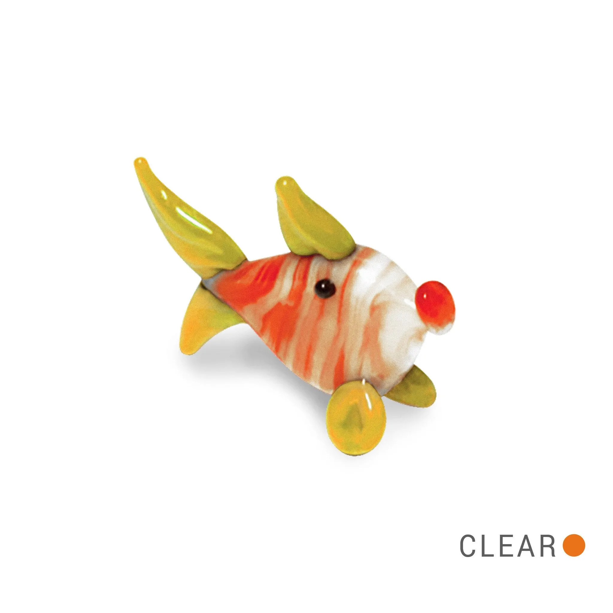 ANA the Fish Collectible Miniature Glass Figurine in Tynies Collector's Frame