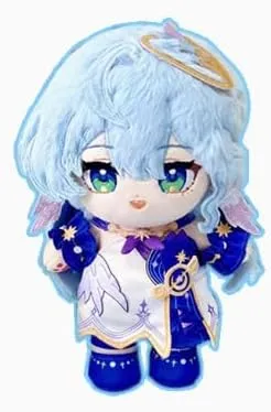 Anime Figure Plush Doll, 8“ Soft Stuffed Dress Up Doll with Clothes, Feixiao Sunday Acheron Plush for Fans Gift (Robin)