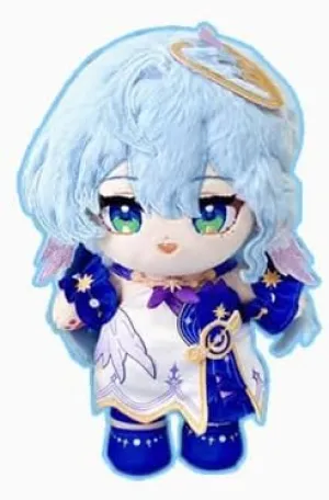 Anime Figure Plush Doll, 8“ Soft Stuffed Dress Up Doll with Clothes, Feixiao Sunday Acheron Plush for Fans Gift (Robin)