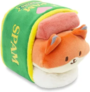 Anirollz Stuffed Animal Plush Toy - Official SPAM Musubi Blanket Outfitz Doll | Soft, Squishy, Warm, Cute, Comfort, Safe| Pillow with Fox - Birthday Decorations Graduation Gift 6" Foxiroll