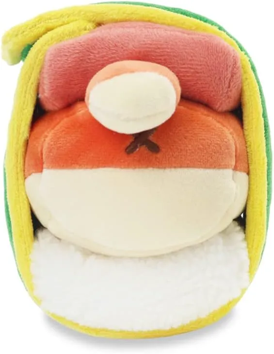 Anirollz Stuffed Animal Plush Toy - Official SPAM Musubi Blanket Outfitz Doll | Soft, Squishy, Warm, Cute, Comfort, Safe| Pillow with Fox - Birthday Decorations Graduation Gift 6" Foxiroll