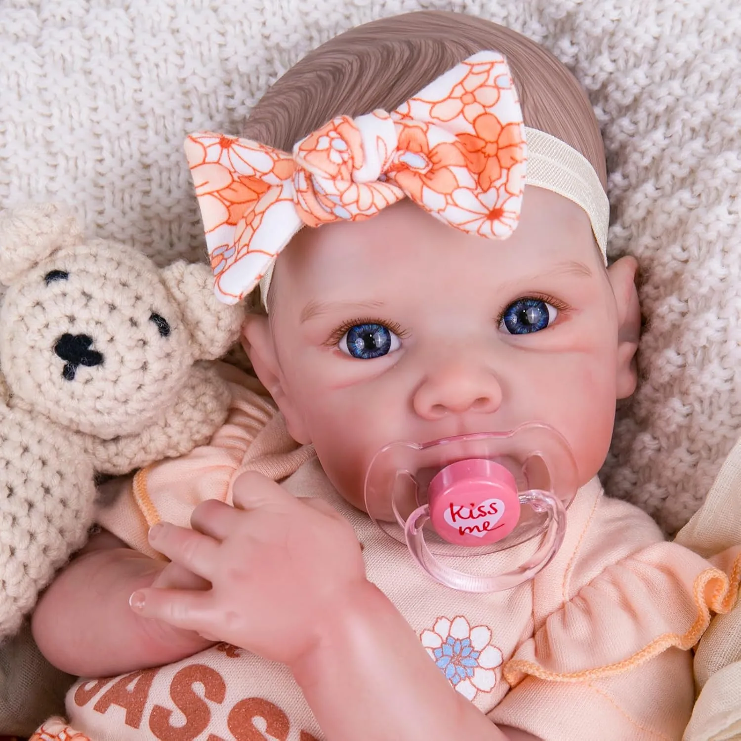 Aori Reborn Baby Dolls Girl Lifelike - Realistic 20-Inch Newborn Baby Girls with Poseable Limbs and Feeding Kit, Gift for Kids 3 , Pre-Parents, Grand-Parents, Collectors